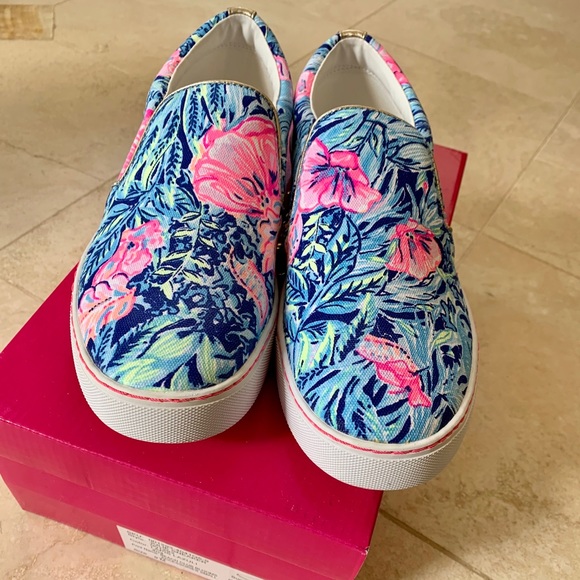 Lilly Pulitzer Shoes - New in Box Lilly Pulitzer Julie slip on sneakers
